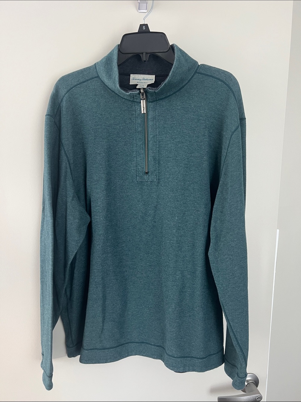 Tommy Bahama Men's 1/4 zip Mock Sweater
